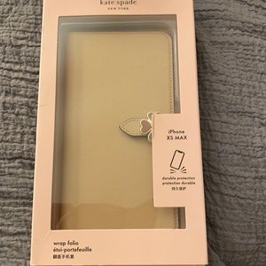 Beautiful IPhone XS Max tan wallet phone case